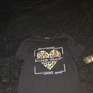 Black Graphic Kids T-Shirt